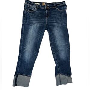 KUT FROM THE KLOTH women's
denim capri jeans  cuffed design 
mid-rise.